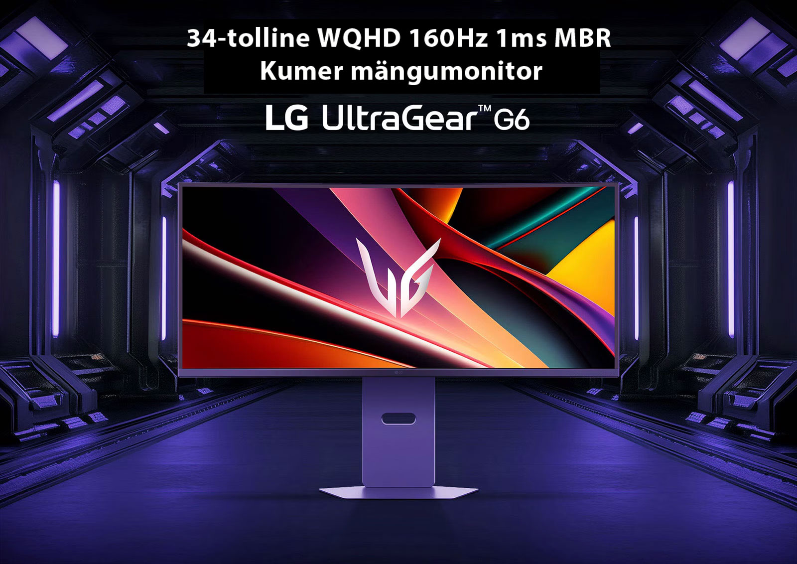 UltraGear™ OLED GX6 logo koos UltraGeari tootepildiga.