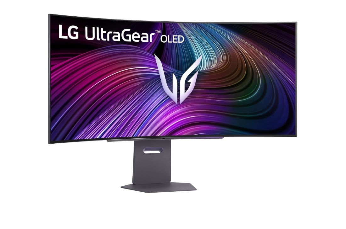 LG UltraGear™ 45-tolline OLED 240Hz WQHD kumer nutikas mängumonitor | webOS, 0.03ms (GtG), 240Hz, DisplayHDR True Black 400, külgvaade +15 kraadi all, 45GX90SA-B, thumbnail 3