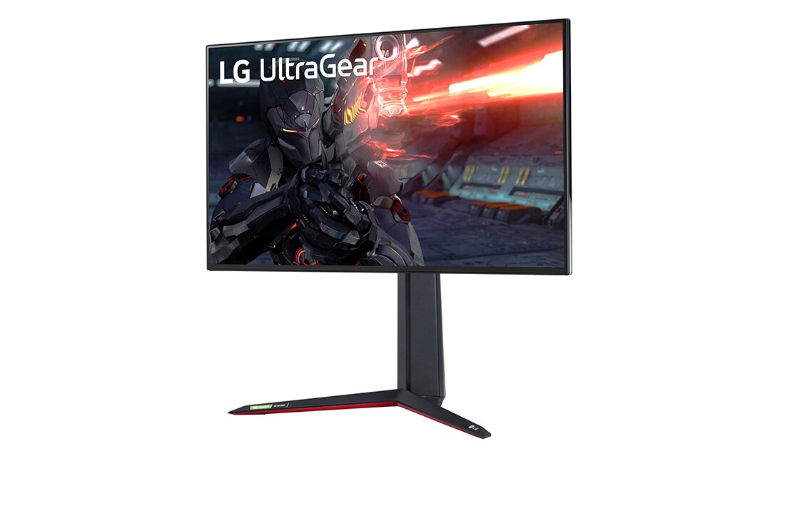 LG 27-tolline UltraGear™ mängumonitor, külgvaade +15 kraadi all, 27GN950-B, thumbnail 2