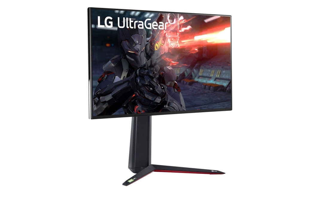 LG 27-tolline UltraGear™ mängumonitor, külgvaade +15 kraadi all, 27GN950-B, thumbnail 3