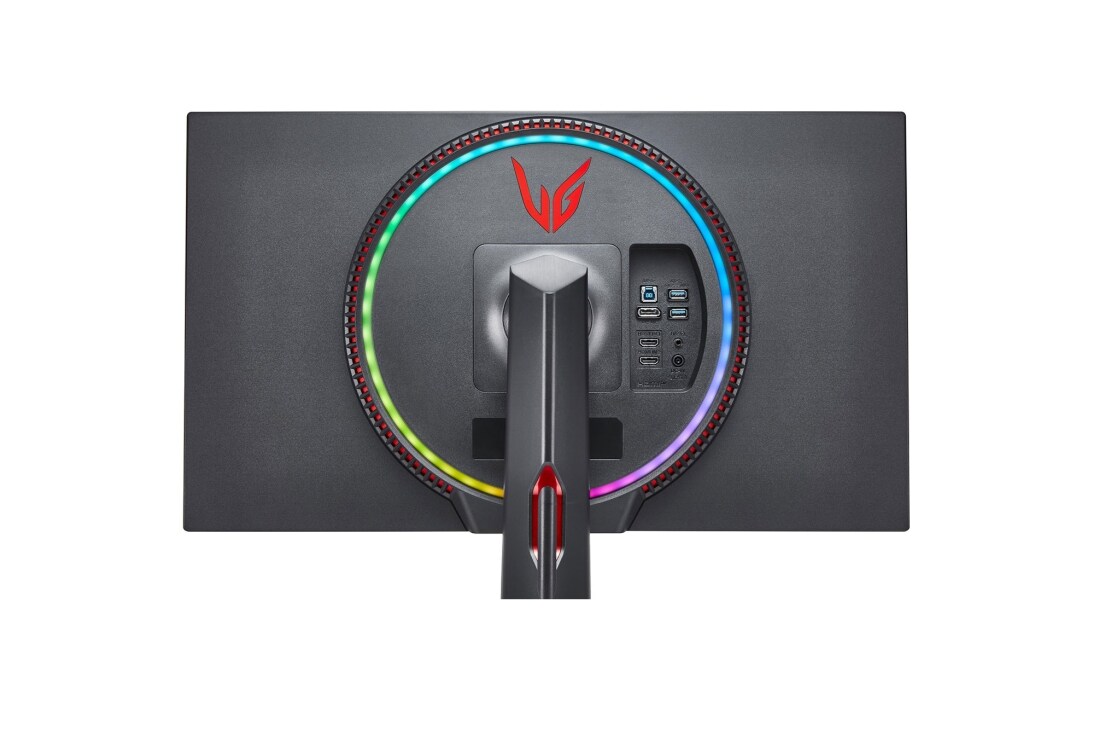 LG 27-tolline UltraGear™ mängumonitor, lähivaade tagant Sphere Lighting 2,0 vikerkaarevärvides, 27GN950-B, thumbnail 12