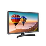 LG 27.5'' HD Ready LED telerimonitor laia vaatenurgaga, külgvaade +15 kraadi all, 28TN515V-PZ, thumbnail 3