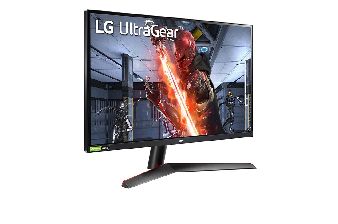 LG G-SYNC® ühilduvusega 27-tolline UltraGear™ täis-HD IPS 1 ms (GtG) mängumonitor, perspektiivvaade, 27GN600-B, thumbnail 4