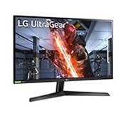 LG G-SYNC® ühilduvusega 27-tolline UltraGear™ täis-HD IPS 1 ms (GtG) mängumonitor, külgvaade +15 kraadi all, 27GN600-B, thumbnail 3