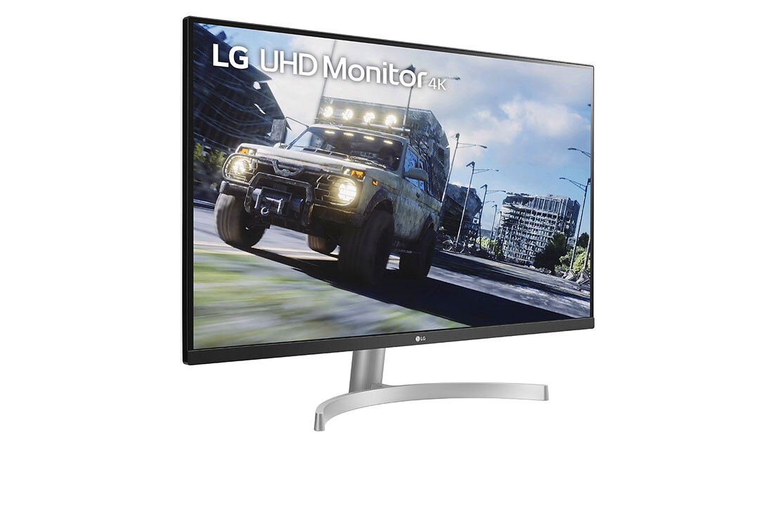 LG 31.5'' UHD 4K (3840 × 2160) HDR Monitor, perspektiivvaade, 32UN500-W, thumbnail 4