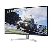 LG 31.5'' UHD 4K (3840 × 2160) HDR Monitor, külgvaade +15 kraadi all, 32UN500-W, thumbnail 2