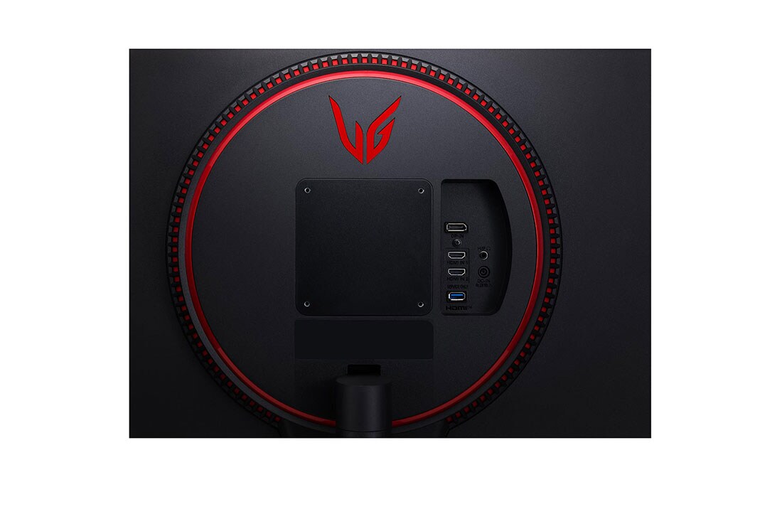 LG Ar NVIDIA® G-SYNC® saderīgs 27'' UltraGear™ QHD IPS 1 ms (GtG) monitors spēlēm, Skats uz portiem tuvplānā, 27GN800-B, thumbnail 8