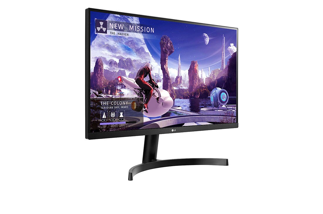 LG 27'' QHD IPS monitor tehnoloogiaga AMD FreeSync™, perspektiivvaade, 27QN600-B, thumbnail 4