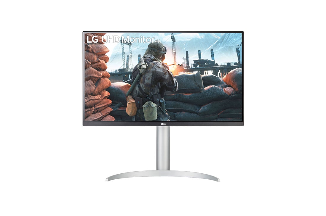 LG 27-tolline UHD 4K monitor, eestvaade, 27UP650-W