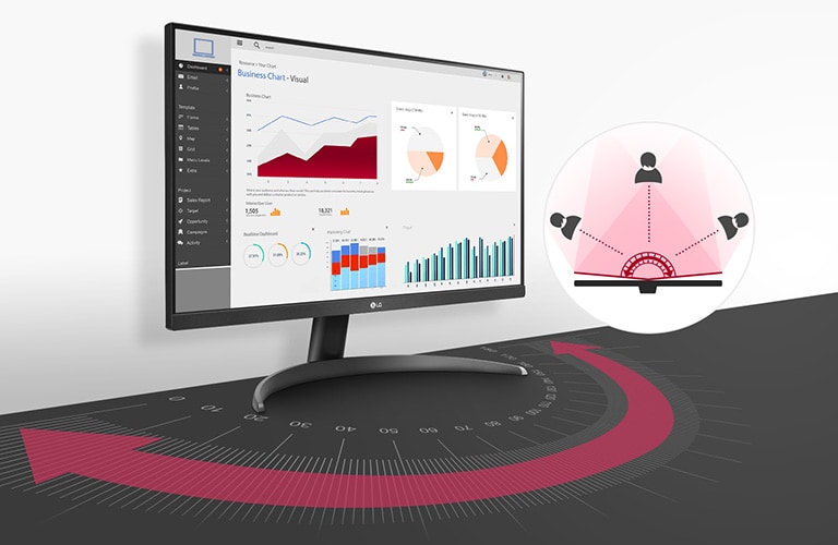 23.8-tolline QHD IPS-ekraan: värvitruudus laia vaatenurga alt.