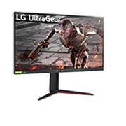 LG 32-tolline UltraGear™ mängumonitor, külgvaade +15 kraadi all, 32GN550-B, thumbnail 3