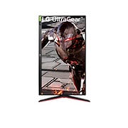 LG 32-tolline UltraGear™ mängumonitor, 90-kraadise kaldega monitori eestvaade, 32GN550-B, thumbnail 9