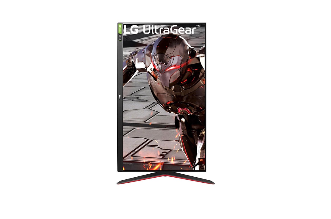 LG 32-tolline UltraGear™ mängumonitor, 90-kraadise kaldega monitori eestvaade, 32GN550-B, thumbnail 9