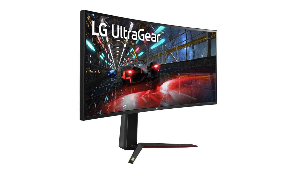 LG 32-tolline UltraGear™ mängumonitor, perspektiivvaade, 38GN950-B, thumbnail 4