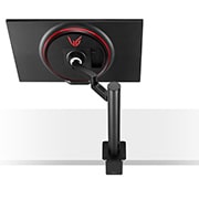 LG 27-tolline UltraGear™ mängumonitor, tagantvaade välja sirutatud alusega monitorile, 27GN880-B, thumbnail 14