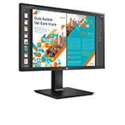 LG 24-tolline QHD IPS monitor, perspektiivvaade, 24QP550-B, thumbnail 4