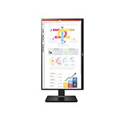 LG 24-tolline QHD IPS monitor, portreevaates 90 kraadi keeratud ekraani eestvaade, 24QP750-B, thumbnail 10