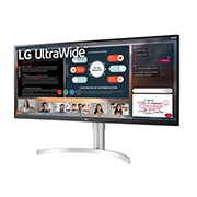 LG 34-tolline UltraWide™ monitor, külgvaade +15 kraadi all, 34WN650-W, thumbnail 2
