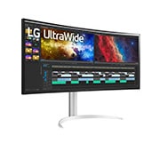 LG 38-tolline UltraWide™ monitor, perspektiivvaade, 38WP85C-W, thumbnail 5