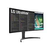 LG 35-tolline UltraWide™ monitor, perspektiivvaade, 35WN75C-B, thumbnail 4