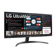 LG 29-tolline UltraWide™ monitor, külgvaade +15 kraadi all, 29WP500-B, thumbnail 3