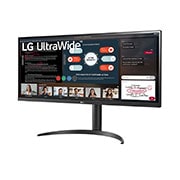 LG 34-tolline UltraWide™ monitor, külgvaade +15 kraadi all, 34WP550-B, thumbnail 2