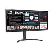 LG 34-tolline UltraWide™ monitor, külgvaade +15 kraadi all, 34WP550-B, thumbnail 3