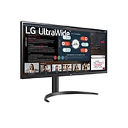 LG 34-tolline UltraWide™ monitor, külgvaade +30 kraadi all, 34WP550-B, thumbnail 4