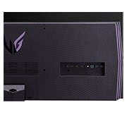 LG 48'' UltraGear™ UHD 4K OLED mänguri monitor, portide lähivaade sisse lülitatud tuledega, 48GQ900-B, thumbnail 11