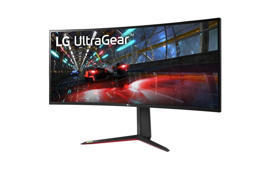 LG 32-tolline UltraGear™ mängumonitor, külgvaade +15 kraadi all, 38GN950P-B, thumbnail 2