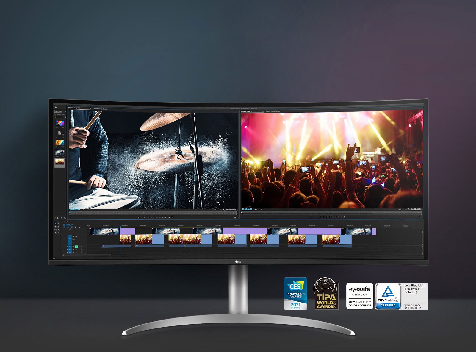 LG UltraWide™ nõgus monitor. Näete rohkem, loote rohkem