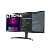 LG 34-tolline UltraWide™ monitor, külgvaade +15 kraadi all, LG 34WN750P-B, thumbnail 2