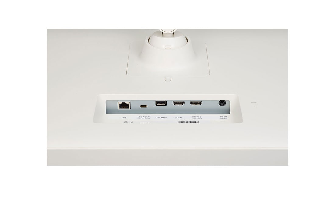 LG 32'' 4K UHD nutimonitor webOS-i ja ergonoomilise jalaga, portide lähivaade, 32SQ780S-W, thumbnail 15