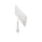 LG 32'' 4K UHD nutimonitor webOS-i ja ergonoomilise jalaga, tagantvaade +70-kraadise pöördega monitorile, 32SQ780S-W, thumbnail 8