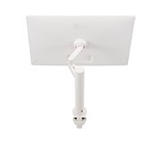 LG 32'' 4K UHD nutimonitor webOS-i ja ergonoomilise jalaga, tagantvaade tagasi tõmmatud alusega monitorile, 32SQ780S-W, thumbnail 12