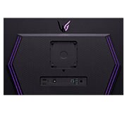 LG 27-tolline QHD OLED ekraaniga mängurimonitor UltraGear™ värskendussagedusega 240 Hz ja reaktsiooniajaga 0,03 ms (GtG), portide lähivaade sisse lülitatud tuledega, 27GR95QE-B, thumbnail 12