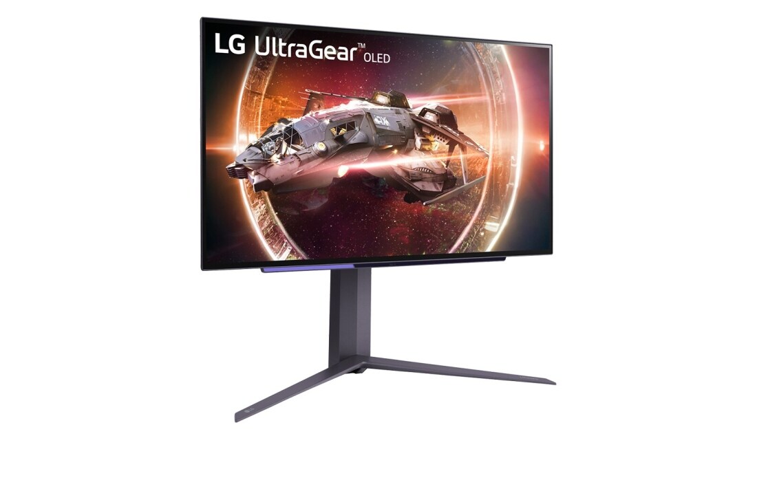 LG 27'' UltraGear™ OLED mängumonitor | HDR400 True black, 240Hz, 0,03ms (GtG), külgvaade +15 kraadi all, 27GS95QE-B, thumbnail 3