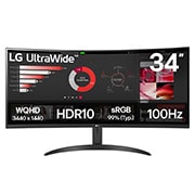 LG 34WR50QK-B, Front image, 34WR50QK-B, thumbnail 1