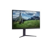 LG 32-tolline UltraGear™ QHD Nano IPS 180 Hz mängumonitor | 1 ms (GtG), HDR10, külgvaade +15 kraadi all, 32GS85Q-B, thumbnail 3