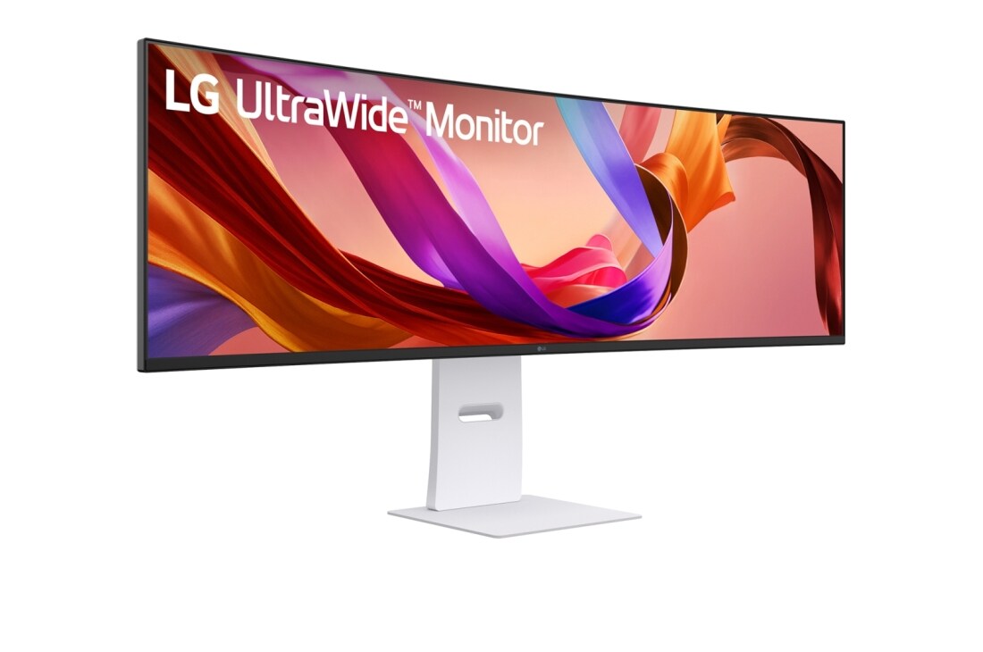 LG 49-tolline ülilai Dual QHD (5120x1440) kumer Nano IPS ekraan värskendussagedusega 144 Hz, külgvaade +15 kraadi all, 49U950A-W, thumbnail 3