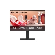 LG 27'' QHD IPS Monitor, eestvaade, 27BA54QB-B, thumbnail 1
