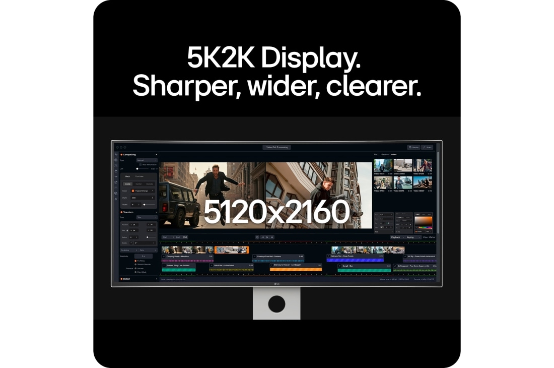 LG UltraFine™ 40 tolli Nano IPS Black 5K2K koos Thunderbolt™ 5, USP kaart: 5K2K ekraan, 40U990A-W, thumbnail 13