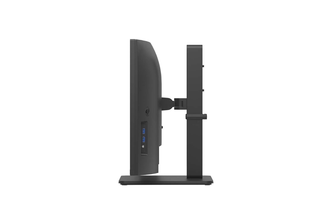 LG 34'' UltraWide QHD kumer IPS monitor USB Type-C™ kaabliga, vue latérale de l’écran se déplaçant vers le bas pour le réglage de la hauteur, 34BA75QE-B, thumbnail 9