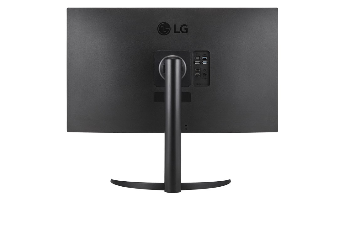 LG 31,5-tolline UHD 4K HDR monitor USB Type-C™ kaabliga	, vue arrière en perspective, 32BR55UK-B, thumbnail 6