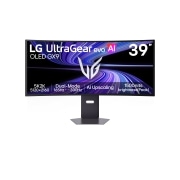LG 39-tolline UltraGear evo GX9, maailma esimene 39'' 5K2K OLED-mängumonitor, 39-tollise UltraGear evo GX9, maailma esimese 5K2K 330Hz mängumonitori (39GX950B) eestvaade, 39GX950B-B, thumbnail 1