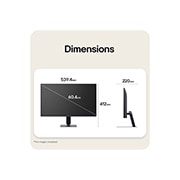 LG 24-tolline UltraGear™ G4, FHD 144Hz mängumonitor, Mängumonitori esi- ja külgvaated, mis illustreerivad selle üldmõõtmeid ja profiilikujundust., 24G411B-B, thumbnail 13