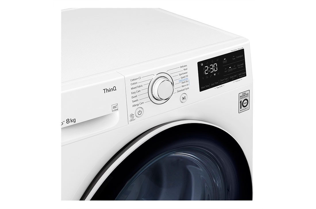 LG   LG kuivati 9kg | RH9 Seeria | A+++ | Must | DUAL Inverter Heat Pump | WiFi | Auto Cleaning Condenser | Smart Pairing | RH80V3AV6N , RH80V3AV6N, RH80V3AV6N, thumbnail 7