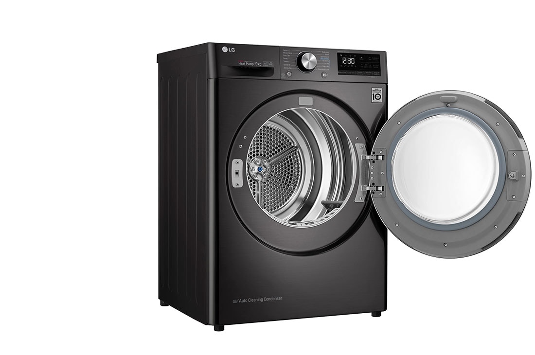 LG kuivati 9kg | RH9 Seeria | A+++ | Must | DUAL Inverter Heat Pump | WiFi | Auto Cleaning Condenser | Smart Pairing | RH90V9JV2N, RH90V9JV2N, RH90V9JV2N, thumbnail 11