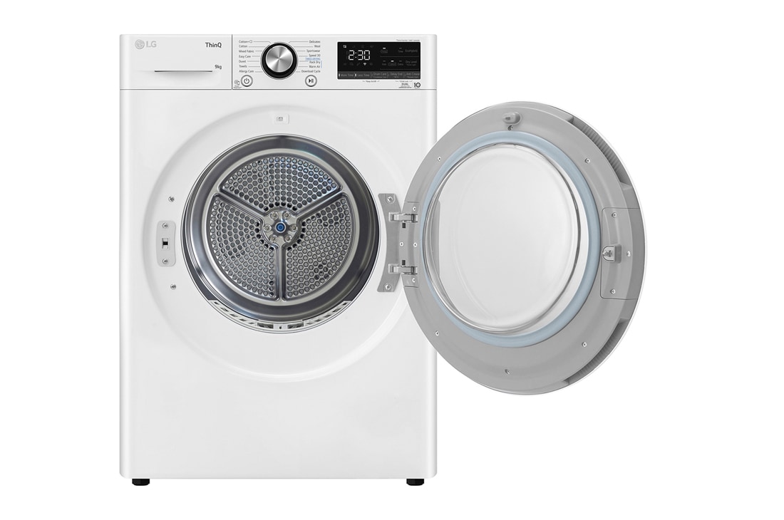 LG  LG kuivati 9kg | RH9 Seeria | A+++ | Valge | DUAL Inverter Heat Pump | WiFi | Auto Cleaning Condenser | Smart Pairing | RH90V9AV2N, RH90V9AV2N, RH90V9AV2N, thumbnail 3