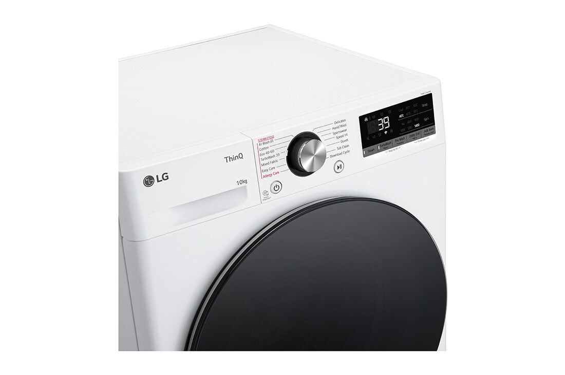 LG V700 seeria 10,5kg pesumasin kuivatiga, sügavus 56,5 cm, TopLeft_Panel_Detail, F4WR710S2W, thumbnail 3